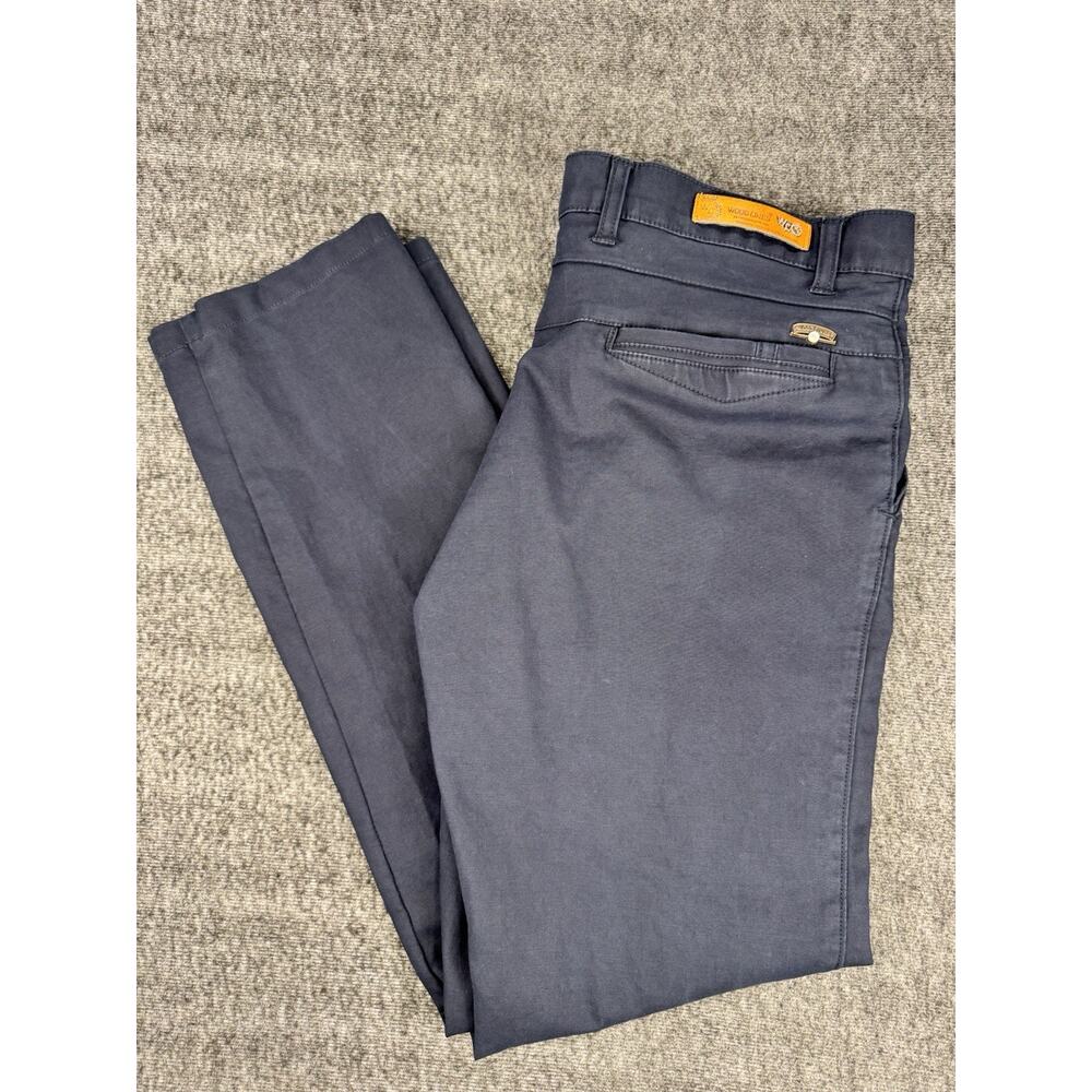 Mens Wood Lines Extremely Rare Navy Blue Chino/Trouser Pants India INC 36/90 CMS
